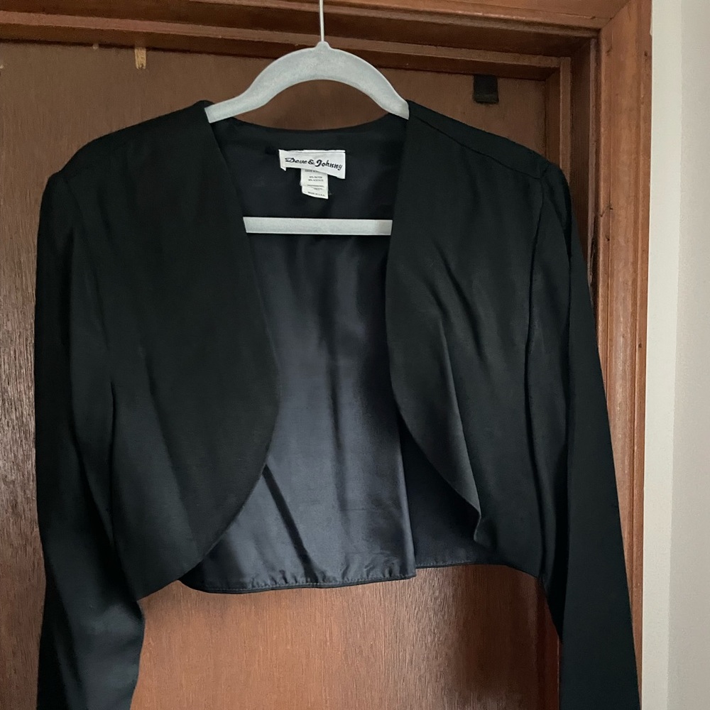 Vintage - Dave & Johnny Black Crop Jacket